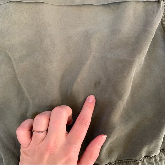 Massimo Army Green Button-up Vest Size Small - Picture 9 of 10